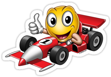 Smiley Car Emoticon - Car Smiley (375x360), Png Download