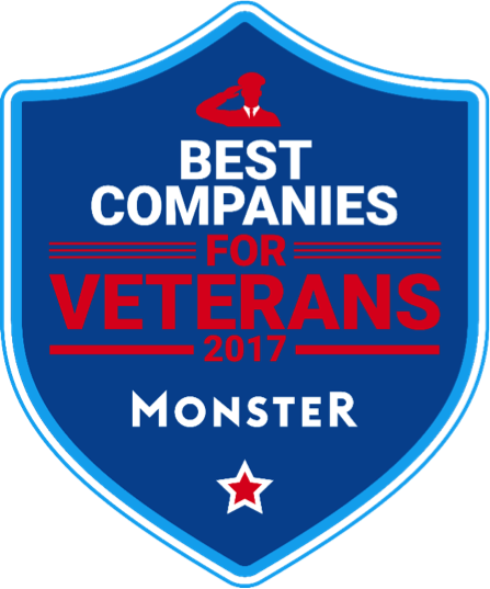 Monster Best Companies For Veterans 2017 Logo - Monster Co Uk (447x537), Png Download