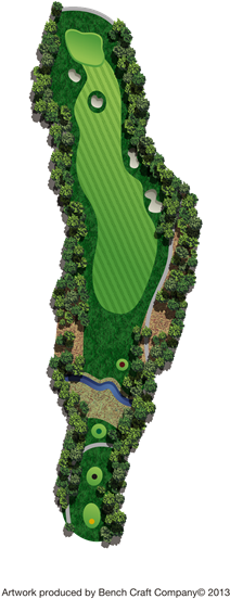 Let The Tee Shot Favor The Center To Left Side Of The - Crocodile (350x597), Png Download