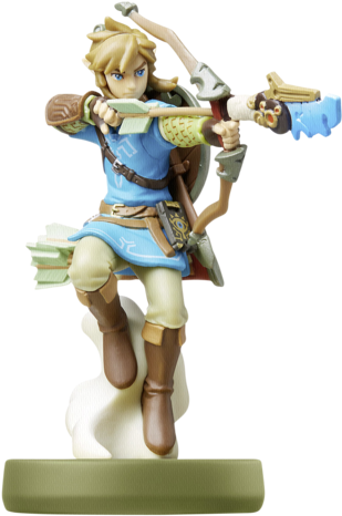 Nintendo - Breath Of The Wild Archer Link Amiibo (348x500), Png Download