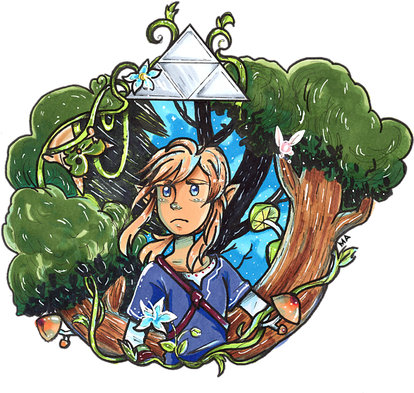 Bleed Area May Not Be Visible - The Legend Of Zelda: Breath Of The Wild (600x562), Png Download