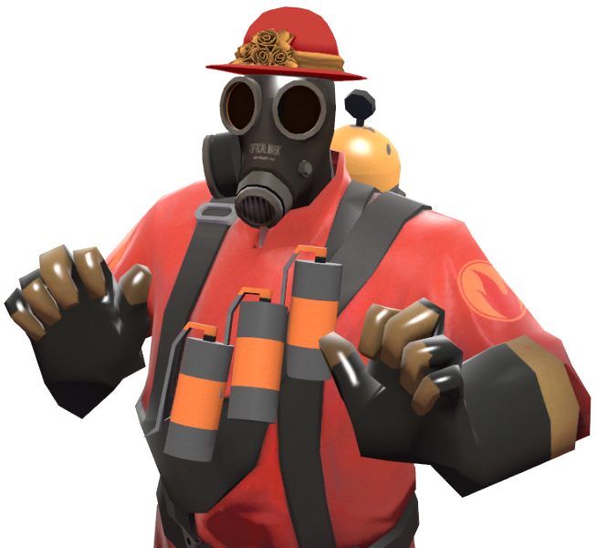 7 - Tf2 Pyro Madame Dixie (654x600), Png Download