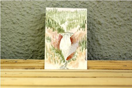 Watercolor Art New Orleans Artist Yellowstone Yellowstone - Shell (540x360), Png Download