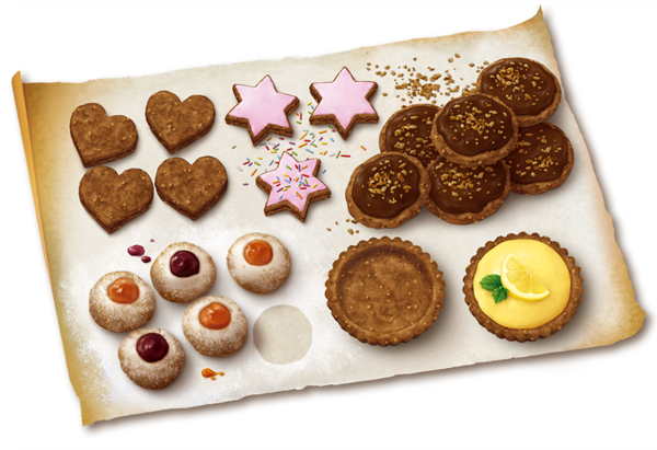 Tante Fanny On Behance - Tante Fanny Frischer Haselnuss-mürbteig, 400 G (600x411), Png Download