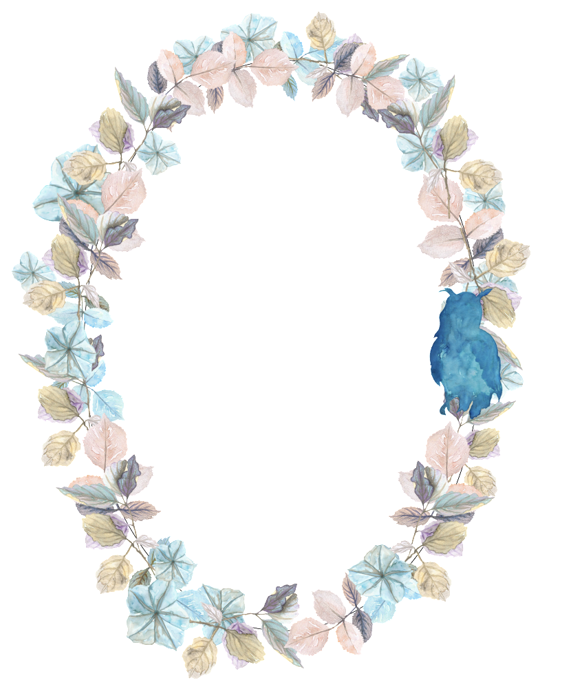 Hand Painted Oval Garland Transparent Png - Wreath (1024x1024), Png Download