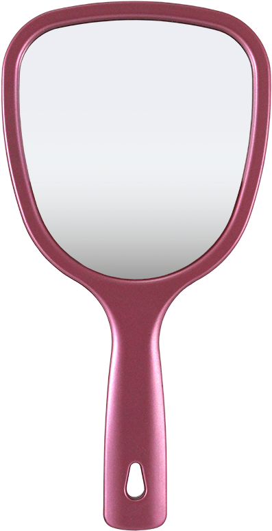 3 View Hand Held Mirror, 1x,3x,5x - Racket (611x817), Png Download