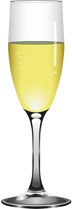 Champagne Glasses Vector Png - Free Clipart Champagne Flutes (360x720), Png Download