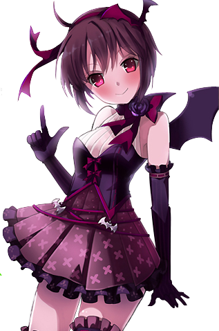 Anime Vampire Girl - Anime Vampire Render (317x478), Png Download