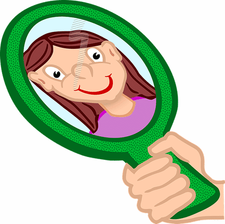 Clipart Mirror (452x450), Png Download