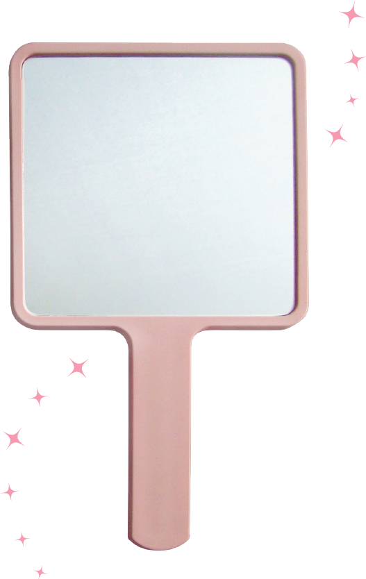 Mirror Mirror Square Hand Held - Mirror Mirror (667x989), Png Download