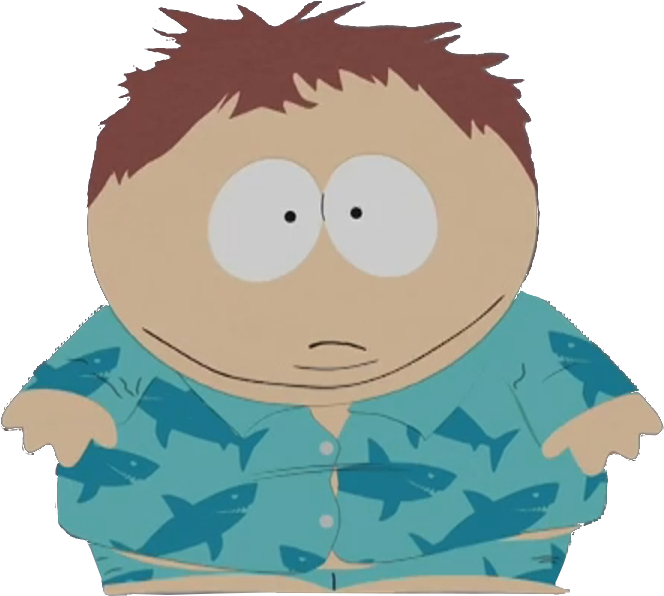 Shark Pajamas Cartman - Eric Cartman Pajamas (672x612), Png Download
