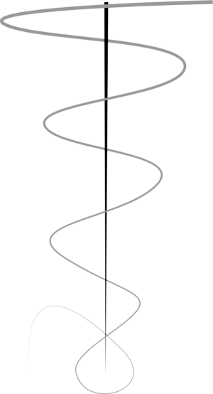 Allure Dermatology - Rod Of Asclepius (300x554), Png Download