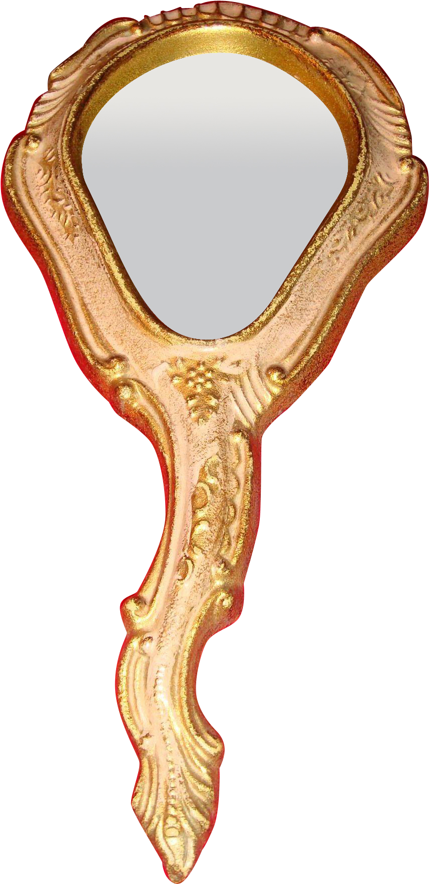 Italian Florentine Vanity Hand Mirror With French Flair - Wood (1764x1764), Png Download