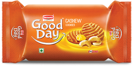 Goodday Cashew - Britannia Good Day Biscuit (500x500), Png Download