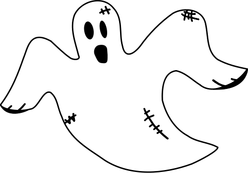 Halloween Ghost Vector Free Png Image Background - Ghost Clip Art (500x348), Png Download