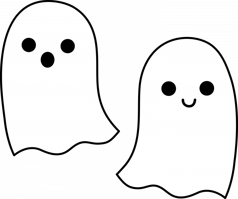 Emoji Halloween Ghost Clipart - Ghost Clipart (817x685), Png Download