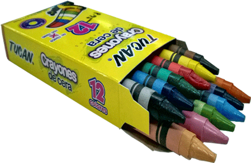 Crayones De Cera 12 Colore Tucan - Crayones De Cera (600x600), Png Download