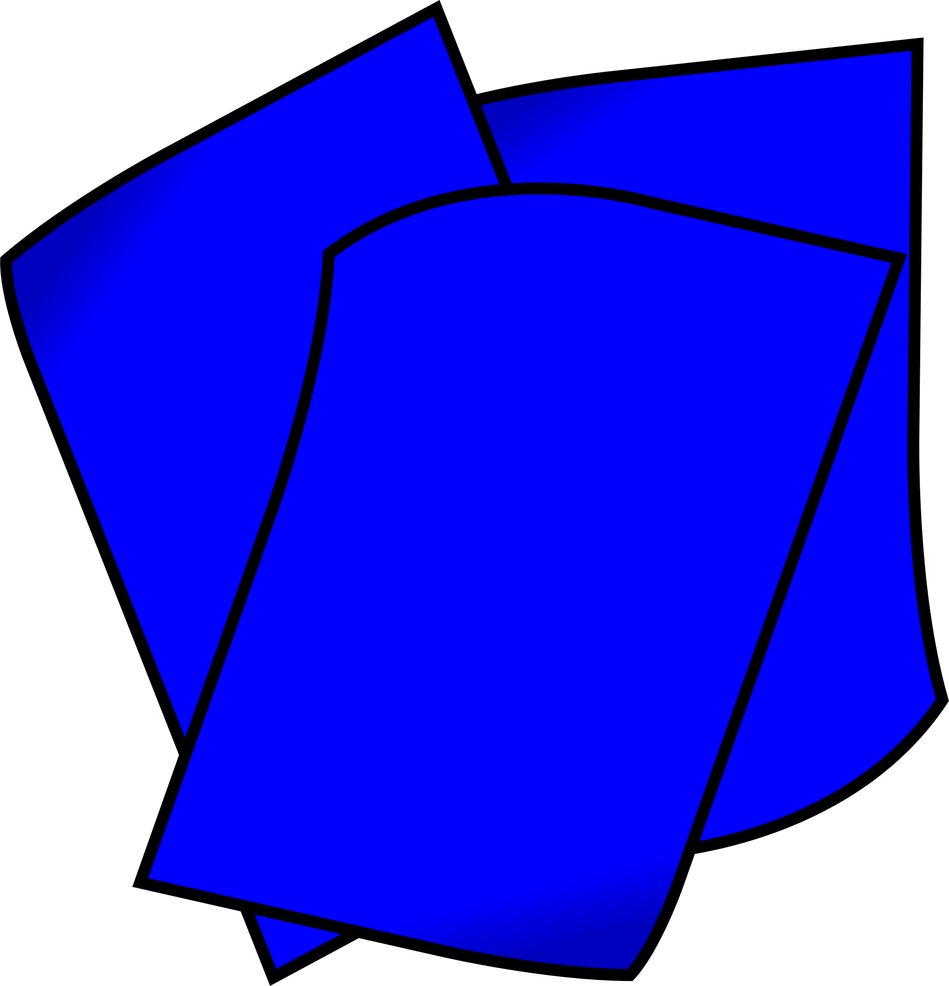This Free Icons Png Design Of Stack Of Blue Paper (1882x1955), Png Download