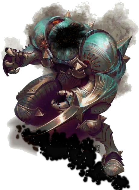 Golem - Warforged Beast (500x662), Png Download