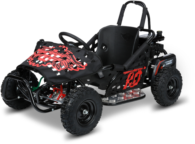 Go Kart Vector - Monster Moto Classic Go Kart (740x725), Png Download