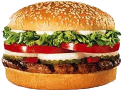Today, Al Queda Acknowledged The Death Of Osama Bin - Burger King Whopper (400x306), Png Download