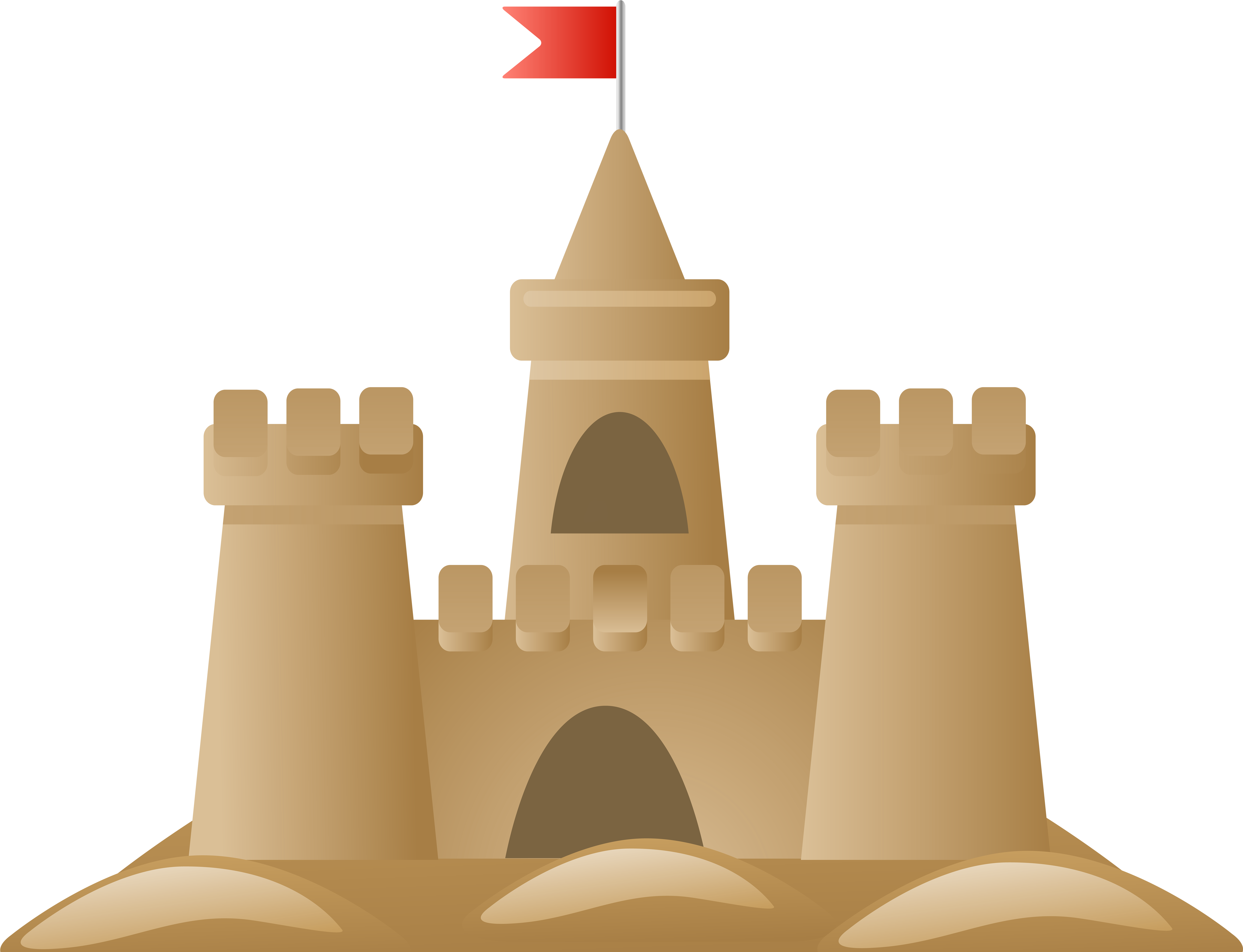Sandcastle Png (8000x6214), Png Download