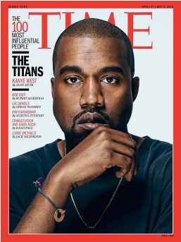 042115 Fashion And Beauty Kanye West Time Magazine - Kanye West Time Magazine (608x342), Png Download