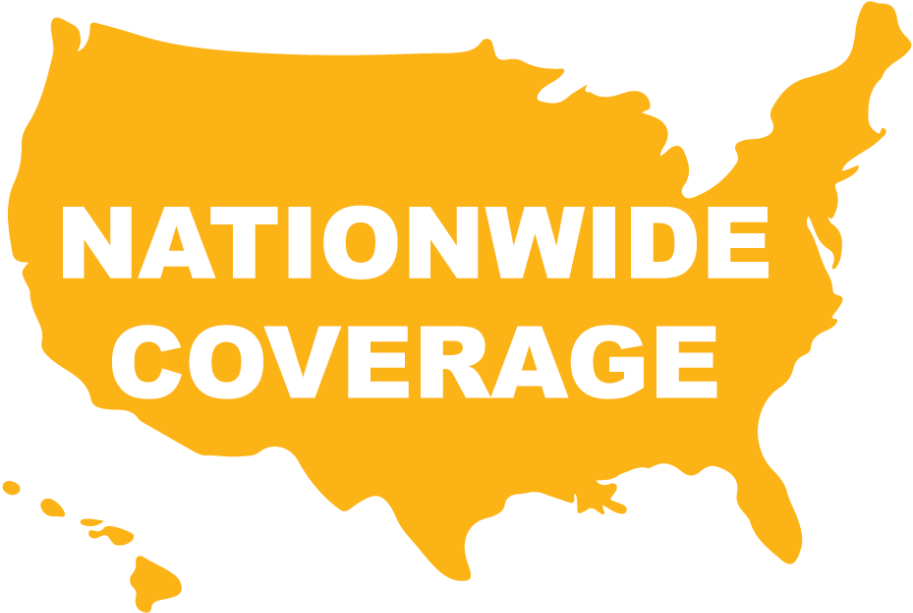 Proactive Nationwide Snow & Ice Management Services - Usa Map Outline Color (1024x654), Png Download