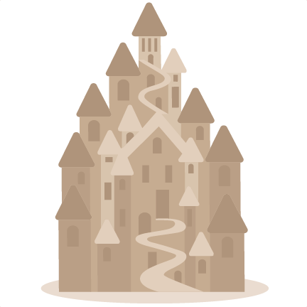 Sandcastle Svg Scrapbook Cut File Cute Clipart Files - Sand Castle Clipart Transparent (432x432), Png Download