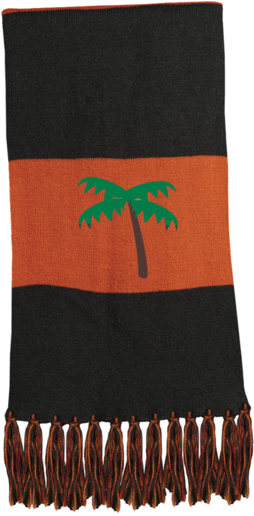 Palm Tree Emoji Sta02 Sport-tek Fringed Scarf - Hey Batter Batter - Scarves (1024x1024), Png Download