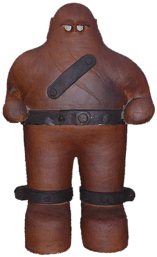 Common Depictions Of The Prague Golem Portray The Entity - Clay Golem (300x400), Png Download