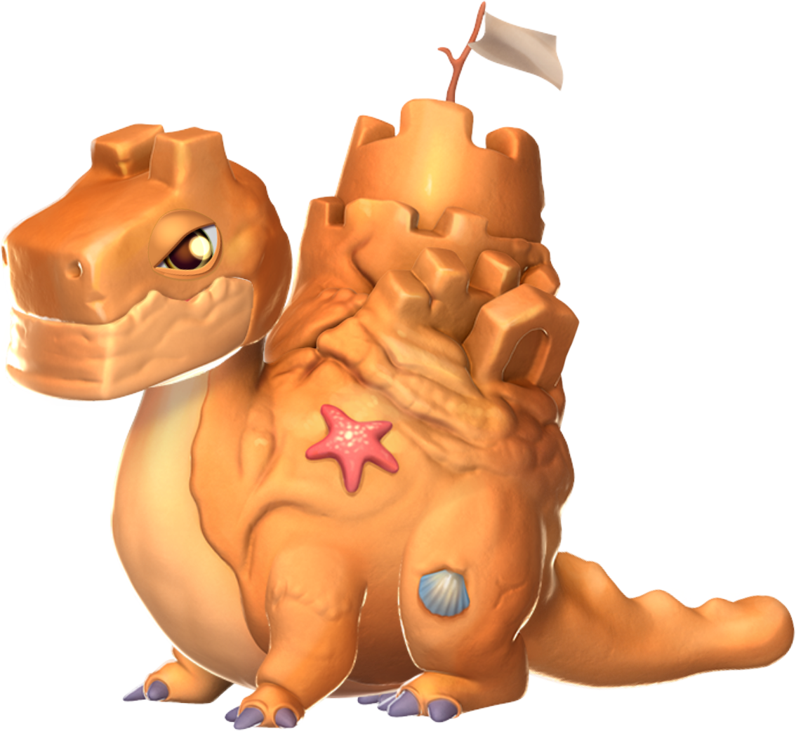 Sandcastle Dragon - Dragon Mania Legends Sandcastle Dragon (1134x1042), Png Download