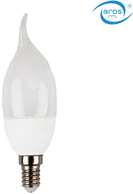 Led Candle Light Flame Tip C37 E27 - Daytime Candle Led Light Bulbs (500x500), Png Download