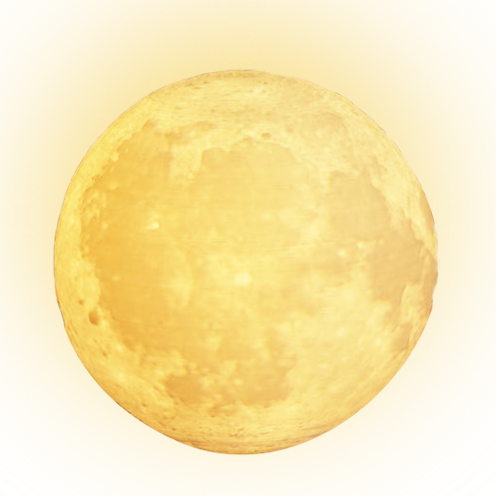 1 - Moon (1000x1000), Png Download