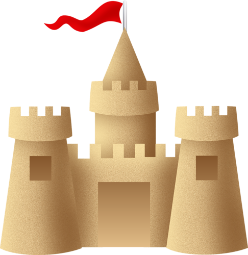Sandcastle - Sandcastle Clipart (486x500), Png Download