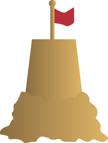 Sandcastle (356x471), Png Download
