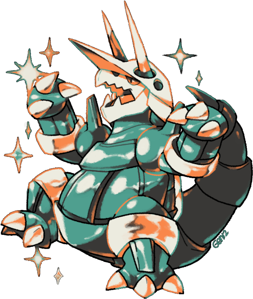 Shiny - Aggron Shiny (824x969), Png Download