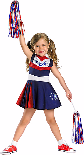 Girls Cheerleader Costume - Youth Cheerleader (400x544), Png Download