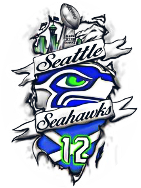 Seattle Seahawks Amazing (480x641), Png Download