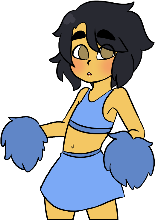 Cheerleader By Tumbling-pumpkin On Deviantart Vector - Pumpkin (565x756), Png Download