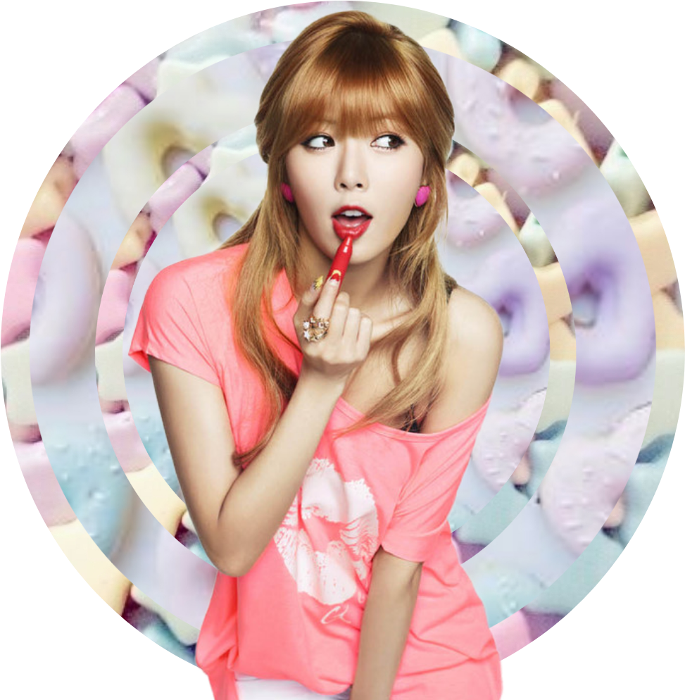 Hyuna Kimhyunah Music Kpop Pastels Cute Kawaii Lipstick - Hyunna Png (973x994), Png Download