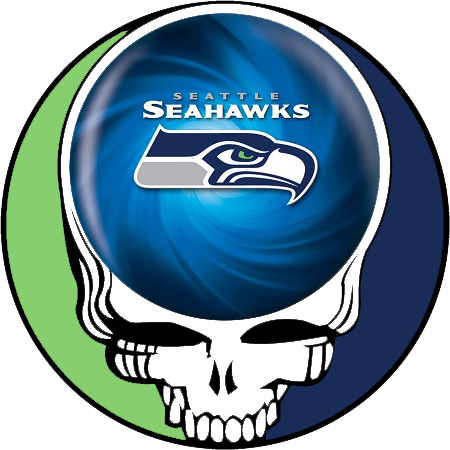 Iron On Stickers - Nfl Seahawks Bowling Ball - 12 Lb (450x450), Png Download