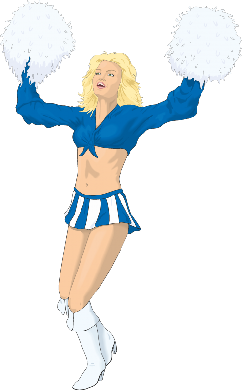 Cheerleader - Custom Cheerleader Round Badge W/ Bar Pin (2 1/2"), (496x800), Png Download