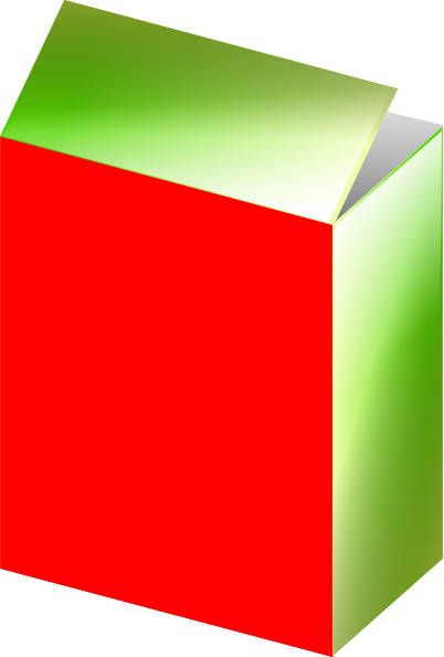 How To Set Use Red Green Cereal Box Clipart (402x595), Png Download