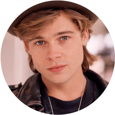 Brad Pitt - Brad Pitt 20 Years Old (500x419), Png Download