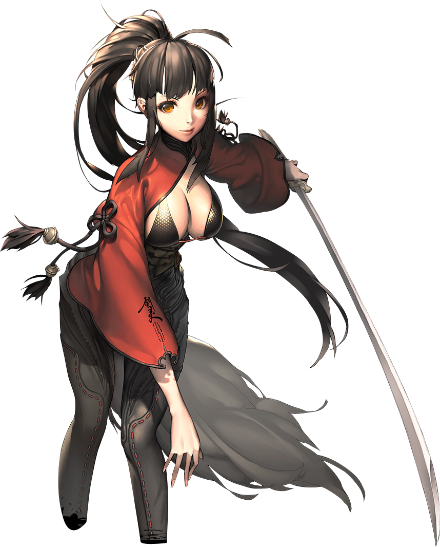 Gksh2 - Blade & Soul Render (858x1065), Png Download