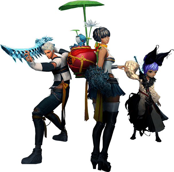 Blade & Soul Spring Treasure Trove May - Frostbeast Weapon Blade And Soul (900x661), Png Download