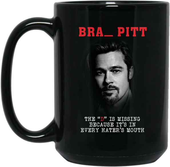 The D Is Missing Mug Brad Pitt Coffee Mug Tea Mug The - Mug (600x600), Png Download