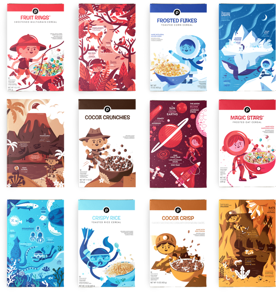 Lucia Peterson Cereal Boxes - Adventure Kids Playcare (1000x1039), Png Download
