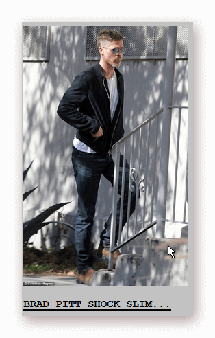The Wicked Man Will See And Be Vexed, He Will Gnash - Brad Pitt After Divorce Skinny (314x492), Png Download